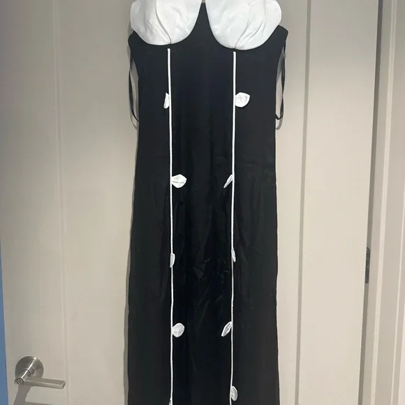 FARM Rio | Dresses | Farm Rio Strapless Black And White Dress | Poshmark
